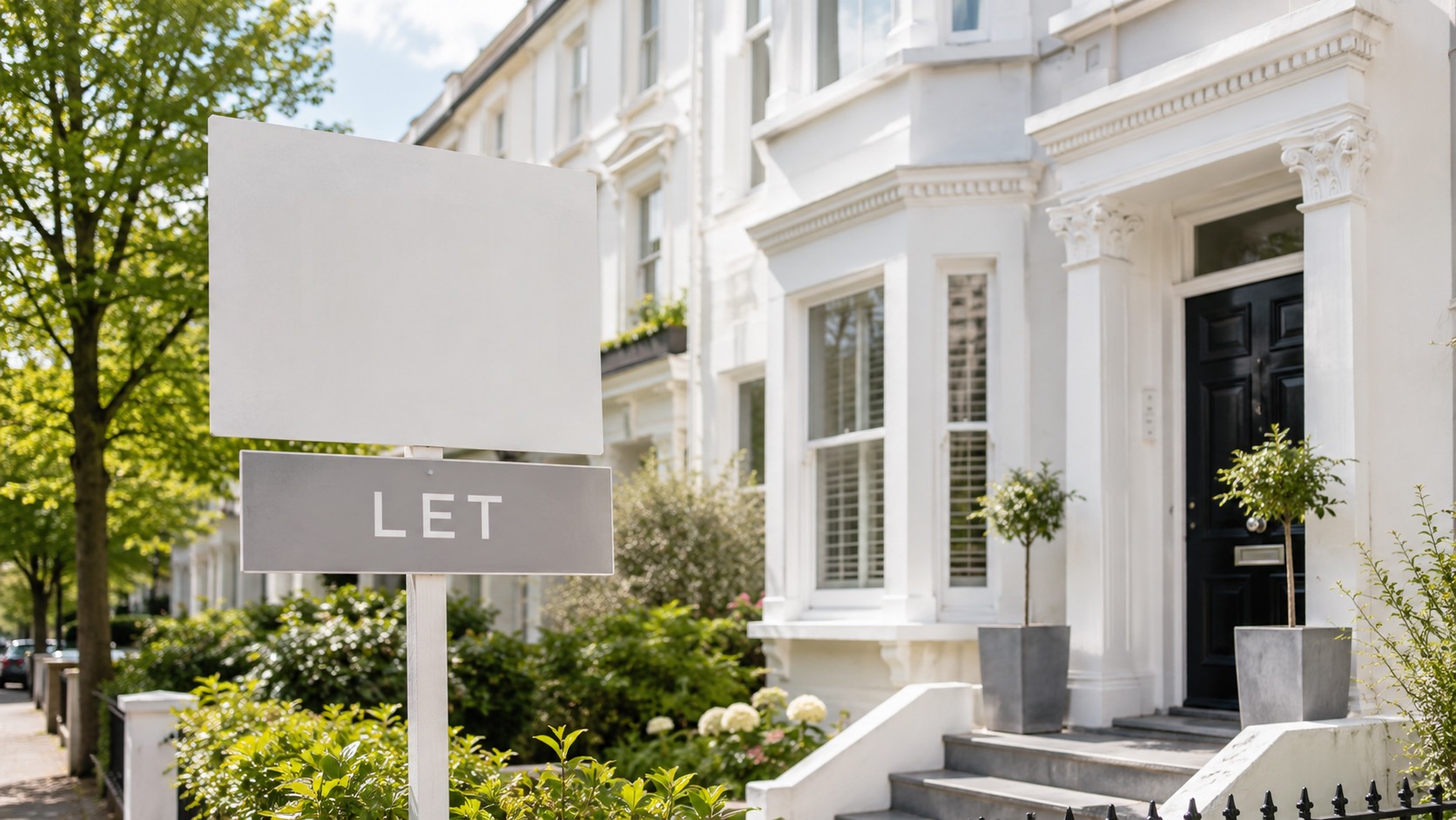 A 'To Let' board outside a UK home